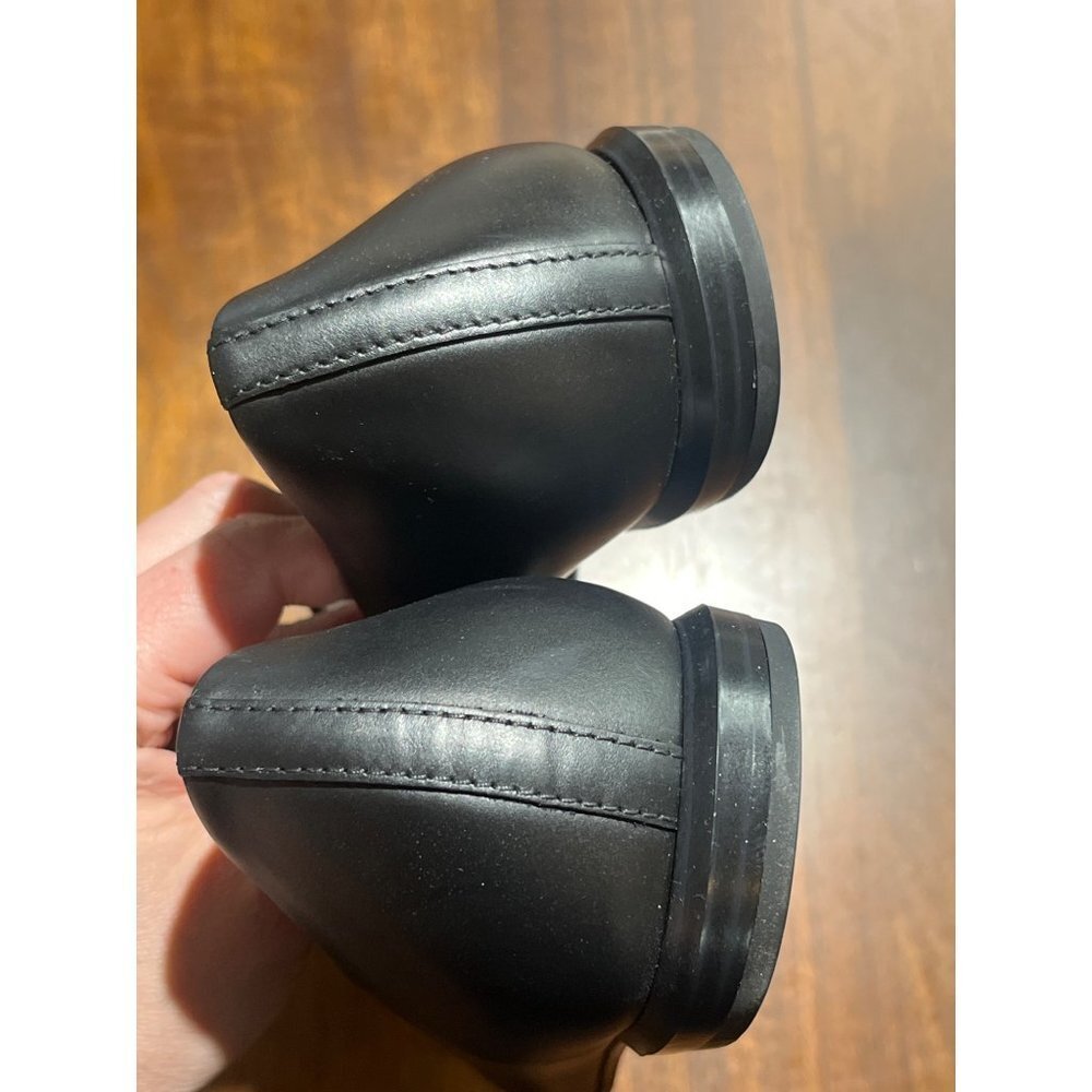 Everlane The Modern Point in Black Leather New Womens Flats Oxfords - Picture 8 of 16